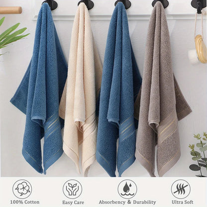 100% Pure Cotton Bath Towel, Soft and Absorbent Multi-Purpose High-Quality Quick-Dry Bathroom Towel