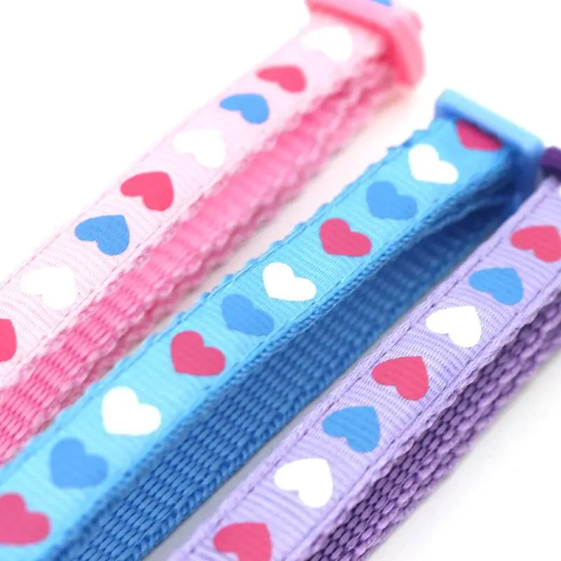 Adjustable Cartoon Color Cat Buckle Lollipop Bell Cat Collar 1.0 Cat Head Safety Buckle Collar Pet Dog Collar Pet Supplies