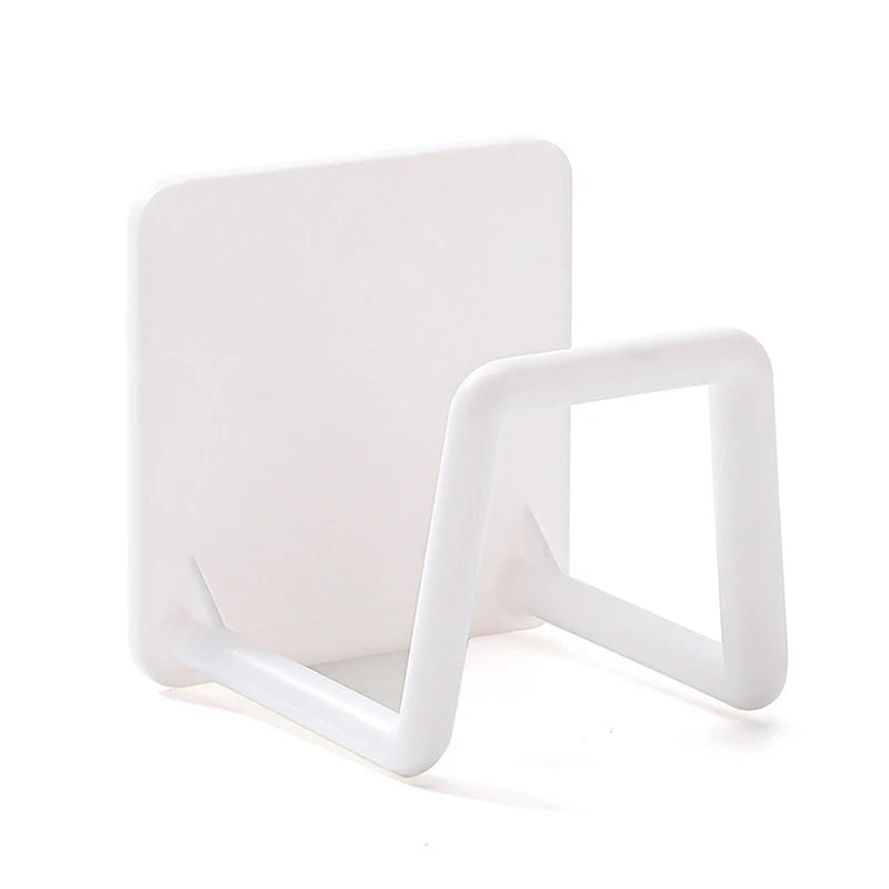 1pc Kitchen Sponges Holder Plastic Sink Sponges Drain Drying Rack Self Adhesive Storage Holder Wall Hooks Kitchen Organizer