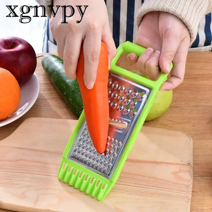 xgnvpy Multi-functional Manual Stainless Steel Vegetable Fruit Cutter Slicer Household Potato Grater Innovative Kitchen Tool