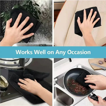 Super Absorbent Car Cleaning Towels Home Kitchen Thicken Microfiber Double Layer Clean Cloths Windows Mirrors Wiping Soft Rags