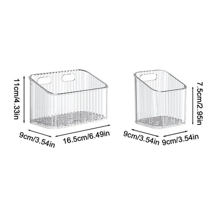 1pcs Kitchen Garlic Ginger And Onion Transparent Storage Basket Wall-Hanging Small Wall-Mounted Storage Box Storage Rack