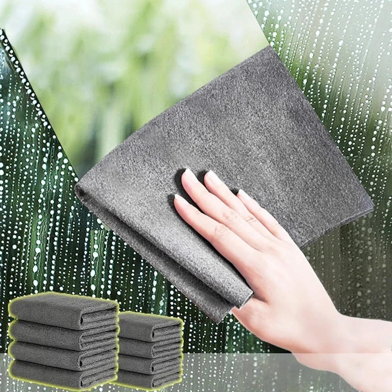 Professional Streak-Free Magic Cloth - Extra Thick Absorbent Cleaning Towel for Windows/Mirrors/Glass, Non-Scratch Multipurpose