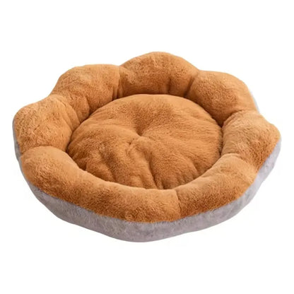 2026 Flower Shaped Fluffy Pet Bed Winter Warm Plush Dog Bed for Small Medium Large Dog Four Seasons Universal cama para perros