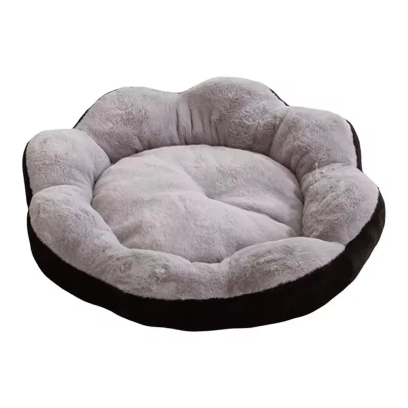 2026 Flower Shaped Fluffy Pet Bed Winter Warm Plush Dog Bed for Small Medium Large Dog Four Seasons Universal cama para perros