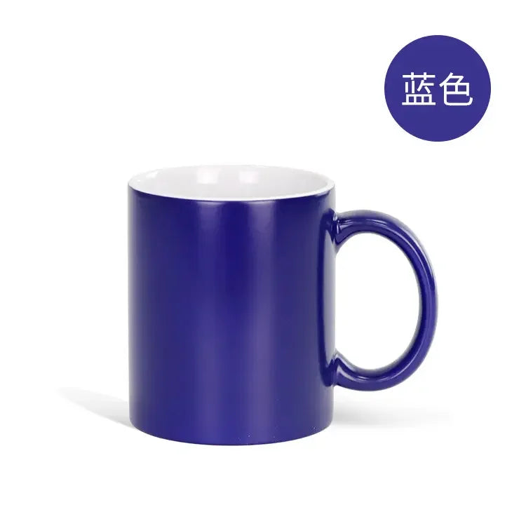 Thermal Sublimation Blank  Magic Color Change Sensitive Ceramic Mug Water Coffee Milk Cup For Diy Logo Printing Pictures