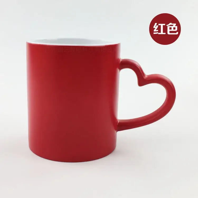 Thermal Sublimation Blank  Magic Color Change Sensitive Ceramic Mug Water Coffee Milk Cup For Diy Logo Printing Pictures