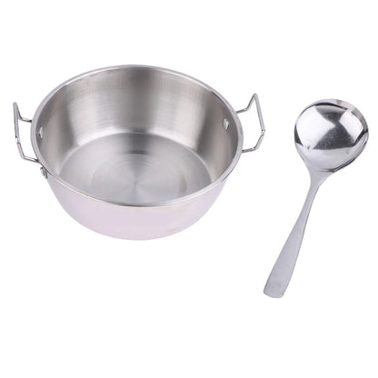 Stainless Steel Seafood Rice Pot Home Cooking Paella Pan Picnic Snack Plates Cookware Saucepan Dry Pots Handle For Kitchen
