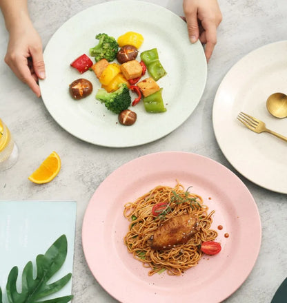 1/4/10PCS Blue Green Nordic Polypropylene Plates Dinnerware Tableware Eco Friendly Lightweight Kitchen Dishes Safe Dinner Plates