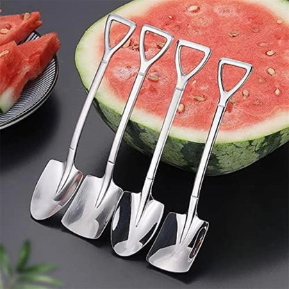 1PC Coffee Spoon Shovel Spoons Tea Spoons Creative Spoon For Ice Cream Stainless Steel Watermelon Scoop Tableware Cutlery Set