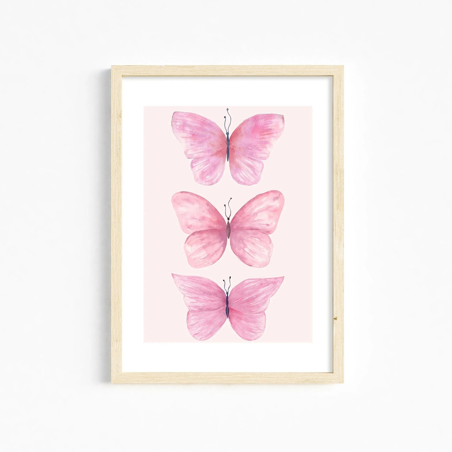 Trendy Pink Wall Art Bows Cherry Balloon Puppy Butterfly Canvas Painting Posters and Prints College Apartment Girl's Room Decor