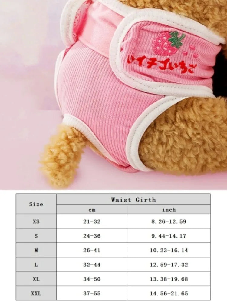 Washable Dog Diapers Pet Physiological Pant Puppy Women's Shorts Underwear Female Dog Diaper Panties Pet Cat Dog Clothes 2025
