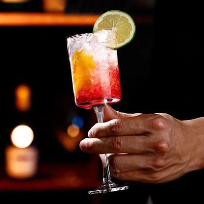 14OZ Champagne Glass Cocktail Cup Detachable Threaded Stemware Plastic Wine Cup For Party Wedding Beverage Drinking