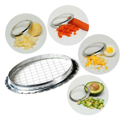 Steel Mashed Potatoes Hand Press Slicer Egg Slicer Mesh Tools Cutter Kitchen Accessories Vegetables P5p0