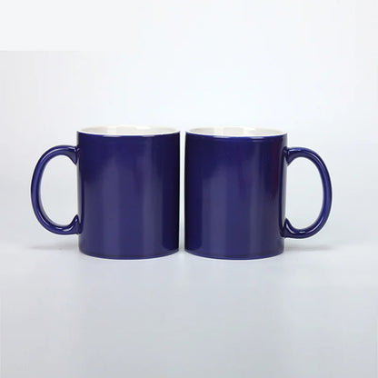 Thermal Sublimation Blank  Magic Color Change Sensitive Ceramic Mug Water Coffee Milk Cup For Diy Logo Printing Pictures
