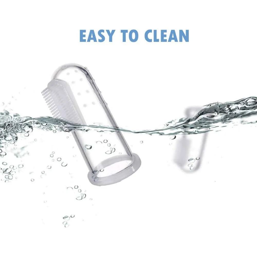 Super Soft Pet Finger Toothbrush Teddy Dog Brush Bad Breath Tartar Teeth Care Tool Dog Cat Cleaning Silicagel Pet Supplies