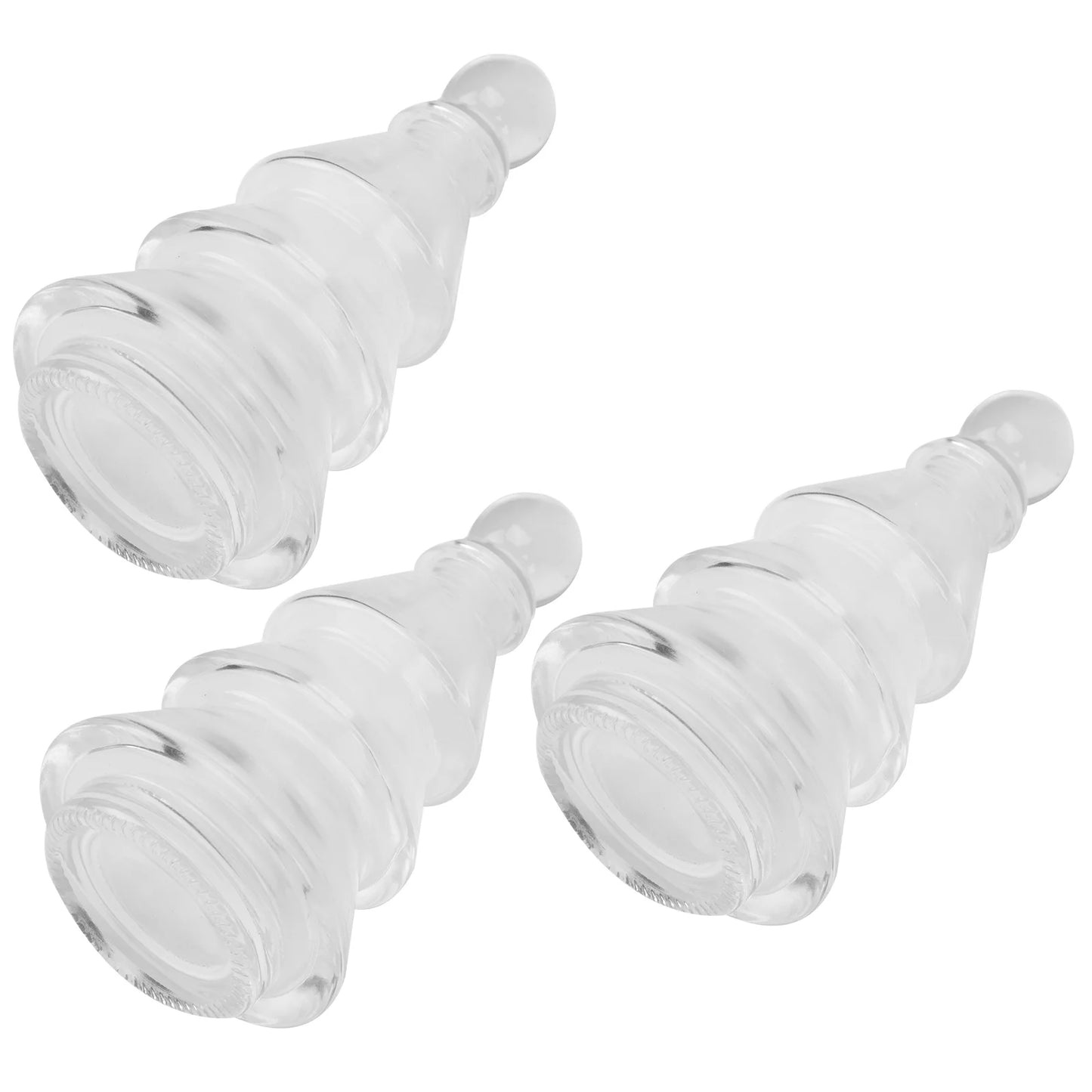 3pcs Aromatherapy Glass Bottles Stylish Modern Home Decor Diffusers Fragrance Release Reusable Elegant Design Empty Bottle