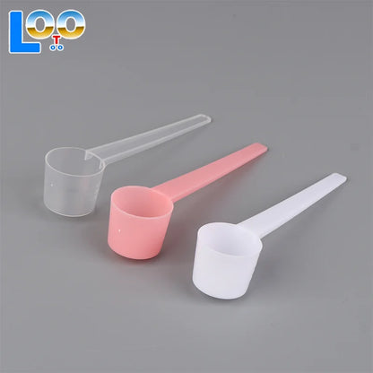 10Pcs Reusable 5g Spoon Plastic Measuring Scoop PP Measure Spoon Milk Coffee Teaspoon Milk Powder Kitchen