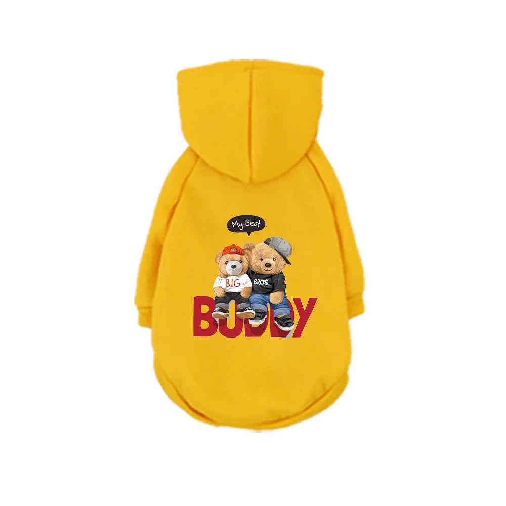 1 Pc Pet Hooded Sweatshirt  Cats & Dogs Fashion Unique Printed Pattern For Pomeranian  Maltese