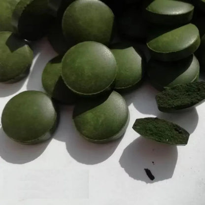 100-500Pcs High Purity Spirulina Tablets Spiral Seaweed Enrichment Favorite Pets Food Fish Crystal Red Shrimp Fish Food Aquarium