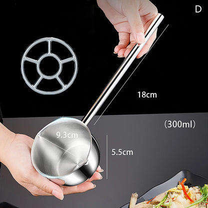 1 Pc 150/300 Ml Multifunctional Stainless Steel Hot Oil Pan, Cooking Butter Melting Pan, Household Kitchen Frying Pan Cookware