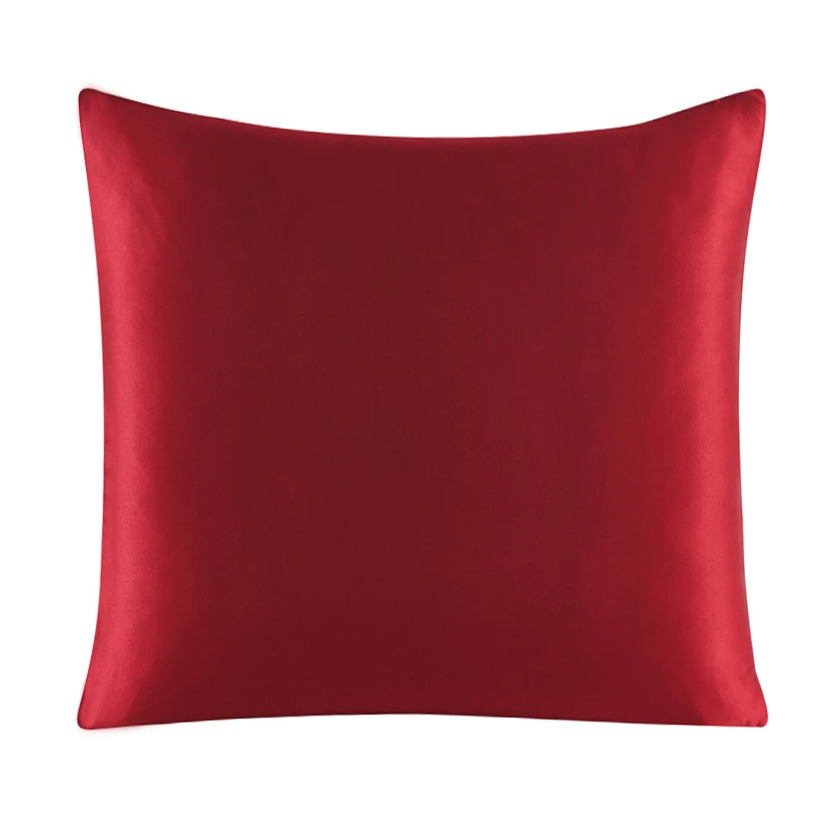 100% Pure Silk Pillowcase With Zipper Cushion Pillow Cover Solid Multicolor Many Sizes 40x40cm 80x80cm