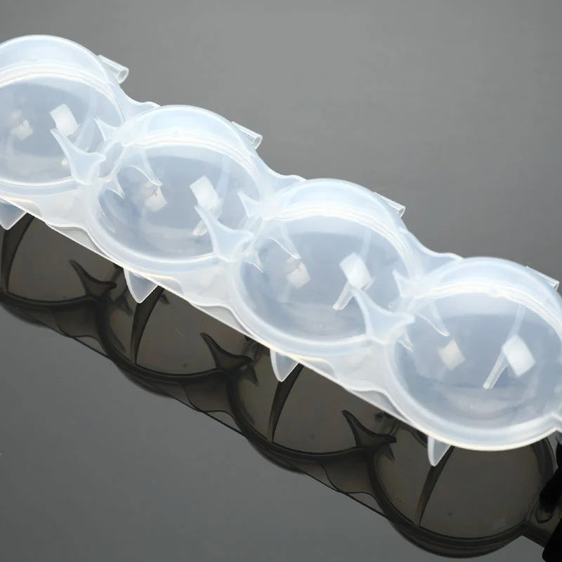 1PC Ball Freezer Maker Tray Whiskey DIY  4 Cavity Bar Sphere Ice Cube Mould Mold  Home Bathroom Kitchen Accessories Tools