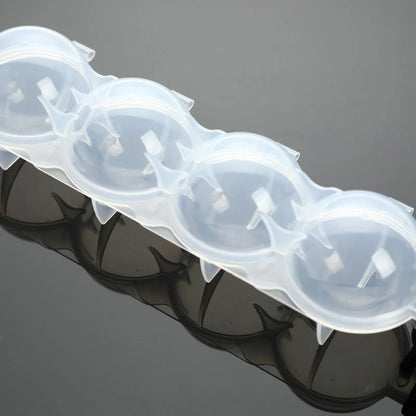 1PC Ball Freezer Maker Tray Whiskey DIY  4 Cavity Bar Sphere Ice Cube Mould Mold  Home Bathroom Kitchen Accessories Tools