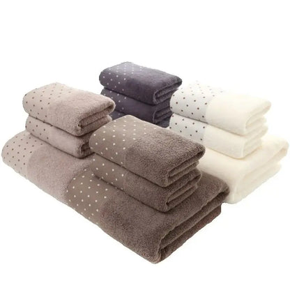 100% Cotton Bath Towel Set Luxury Quick Drying Hotel Quality Cotton Towel Set Pure Cotton Towel Super Absorbent Large Towels