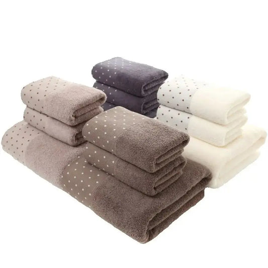 100% Cotton Bath Towel Set Luxury Quick Drying Hotel Quality Cotton Towel Set Pure Cotton Towel Super Absorbent Large Towels