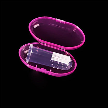Super Soft Pet Finger Toothbrush Teddy Dog Brush Bad Breath Tartar Teeth Care Tool Dog Cat Cleaning Silicagel Pet Supplies