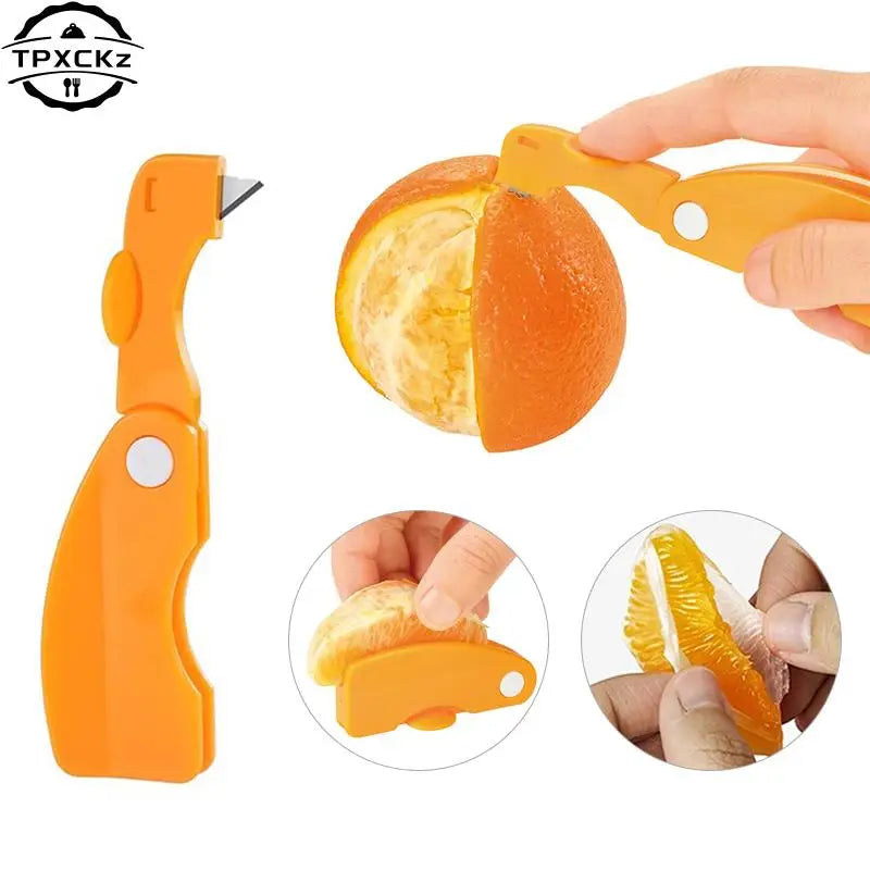 Portable Orange Peeler Stripper Orange Device Peeling Knife Juice Helper Citrus Opener Creative Kitchen Fruit Vegetable Tool