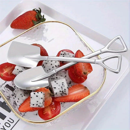 1PC Coffee Spoon Shovel Spoons Tea Spoons Creative Spoon For Ice Cream Stainless Steel Watermelon Scoop Tableware Cutlery Set
