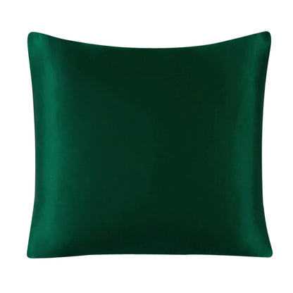 100% Pure Silk Pillowcase With Zipper Cushion Pillow Cover Solid Multicolor Many Sizes 40x40cm 80x80cm