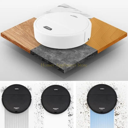 D0AB 1500mAh Robot Vacuum Cleaner with Maximum Suction Power, Silent and Anti-collision, Rechargeable Vacuum Cleaner