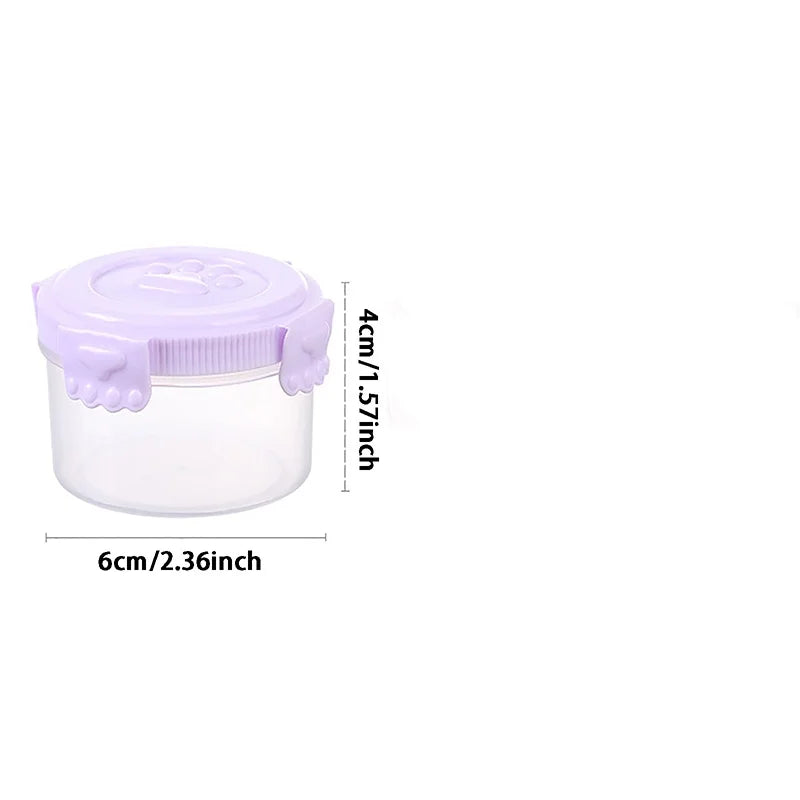 1PC Food Storage Container Small Plastic Moisture-proof Containers Mini Kitchen Storage Box With Leakproof Lid Home Supplies