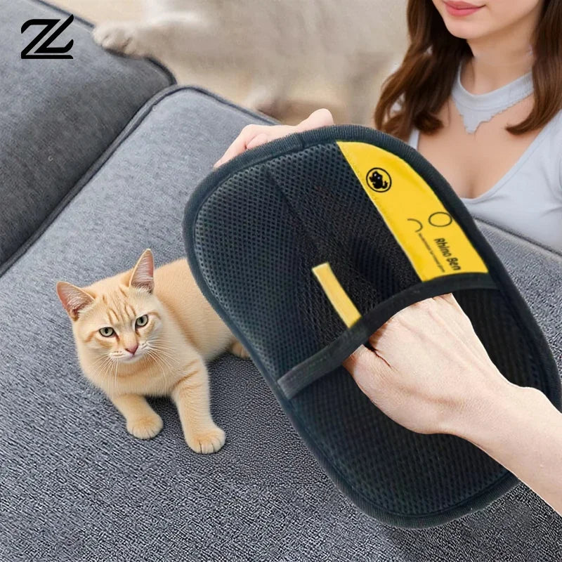 1pcs Pet Grooming Gloves Static Dedusting Brush Pet Hair Remover Brush Removing Dog Cat Hair From Sofa Carpet Clothes